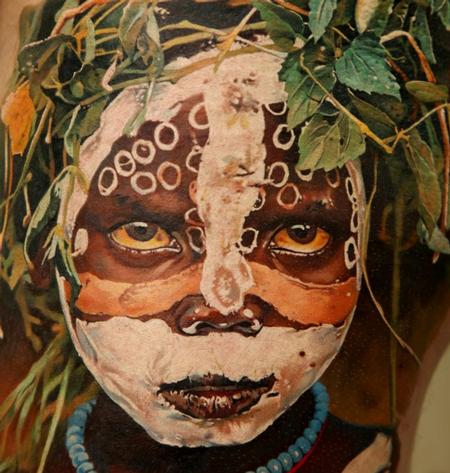 Tattoos - Mursi Tribe Girl - 63845